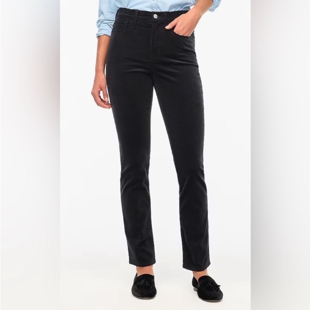 J. CREW Factory Corduroy Straight Pants In Black NWOT Size 25